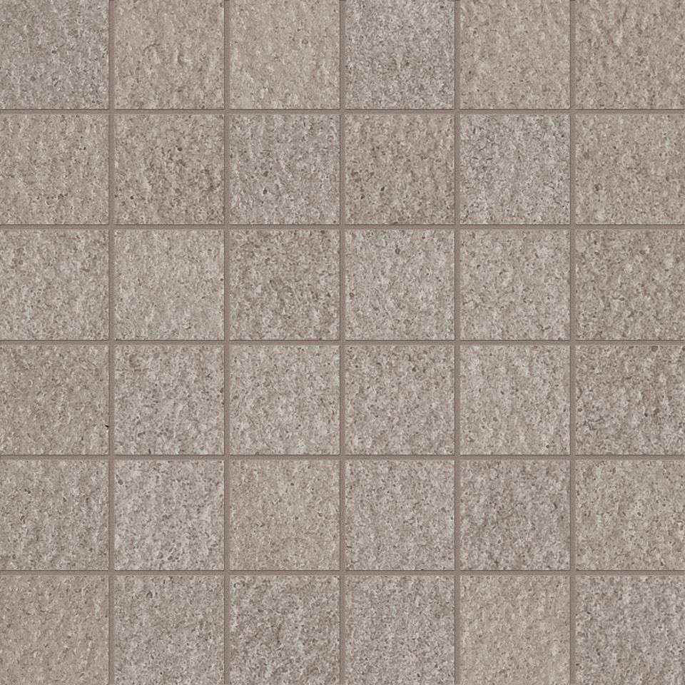 Мозаика ABK Mosaico Quadretti Walk Earth Ret DWR03550, цвет серый, поверхность матовая, квадрат, 300x300