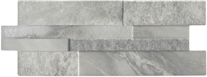 Керамогранит Keradom Marmi Grey, цвет серый, поверхность 3d (объёмная), прямоугольник, 160x400