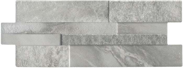 Керамогранит Keradom Marmi Grey, цвет серый, поверхность 3d (объёмная), прямоугольник, 160x400