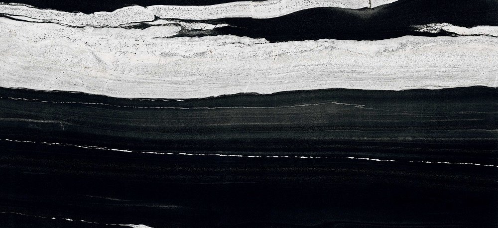 Керамогранит Floor Gres B&W Marble Flow High-Glossy 766405, цвет чёрно-белый, поверхность полированная, прямоугольник, 600x1200