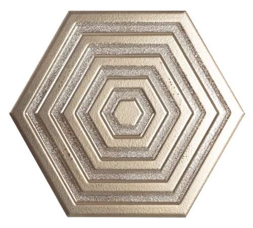 Керамическая плитка Bestile Orion Hexa Silver, цвет серый, поверхность глянцевая, шестиугольник, 198x228