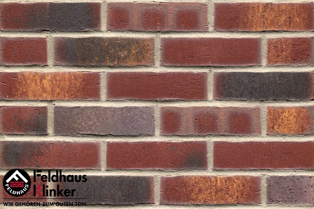 Клинкер Feldhaus Klinker Vascu Cerasi Legoro R769NF14, цвет коричневый, поверхность матовая, под кирпич, 71x240