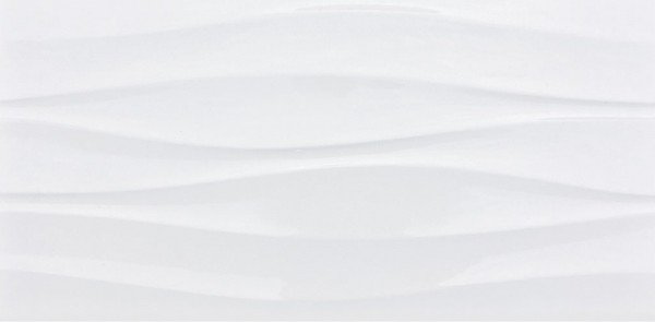 Керамическая плитка Dual Gres Waves Modus White, цвет белый, поверхность глянцевая, прямоугольник, 300x600