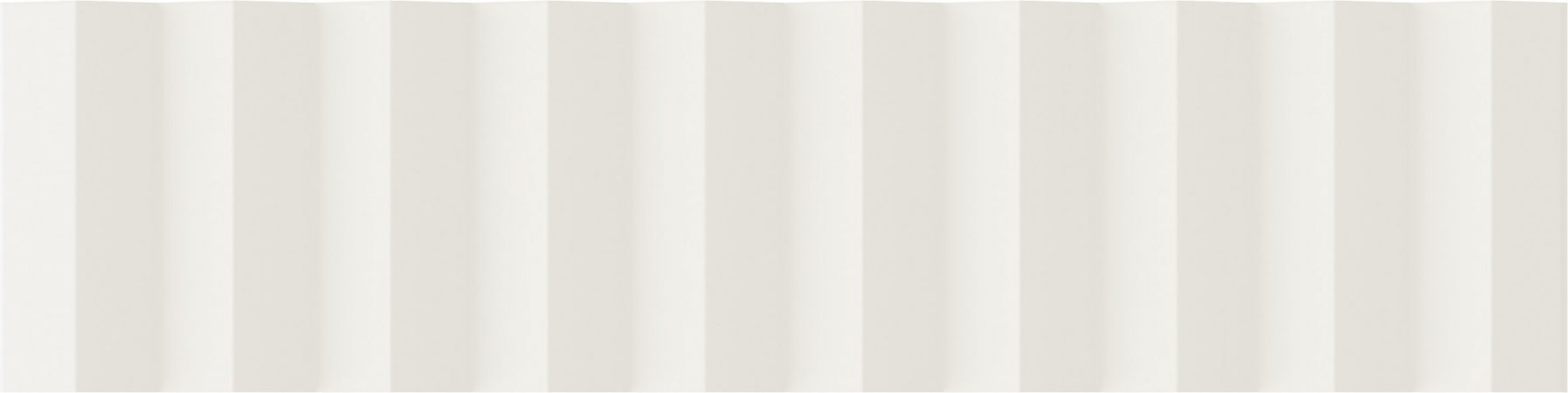 Керамическая плитка Wow Twin Peaks Up Snow 131541, цвет белый, поверхность матовая 3d (объёмная), под кирпич, 75x300