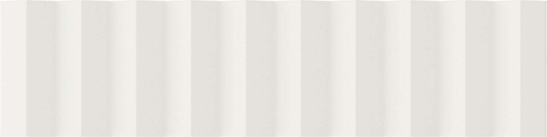 Керамическая плитка Wow Twin Peaks Up Snow 131541, цвет белый, поверхность матовая 3d (объёмная), под кирпич, 75x300