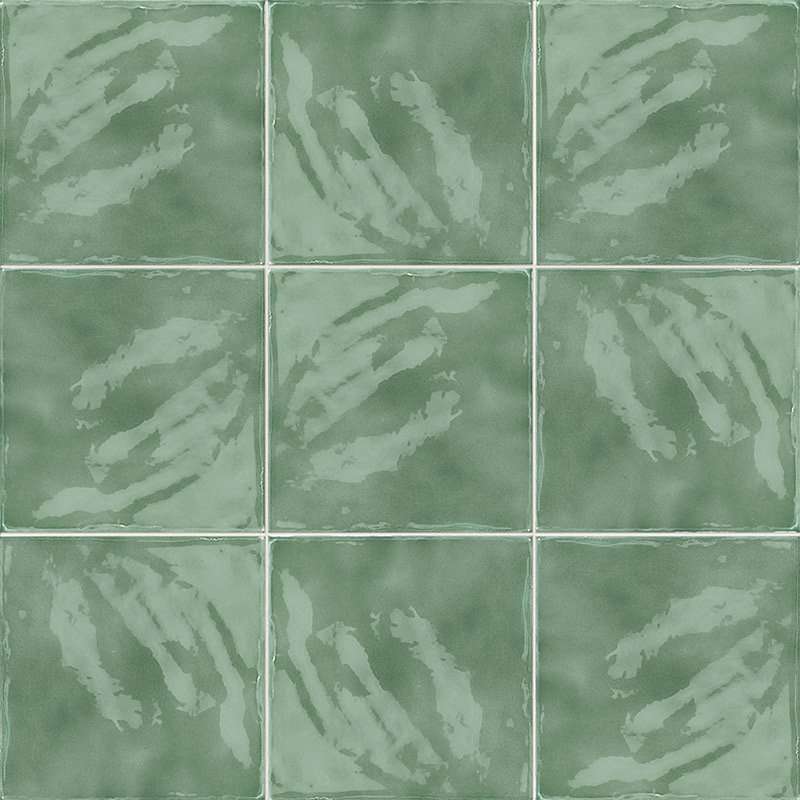 Керамическая плитка Mainzu Vitta Menta, цвет зелёный, поверхность глянцевая, квадрат, 200x200