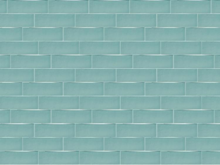 Керамическая плитка Ornamenta Pick’n Brick Verde Smeraldo Glossy PB0515VSMG, цвет голубой, поверхность глянцевая, под кирпич, 50x150