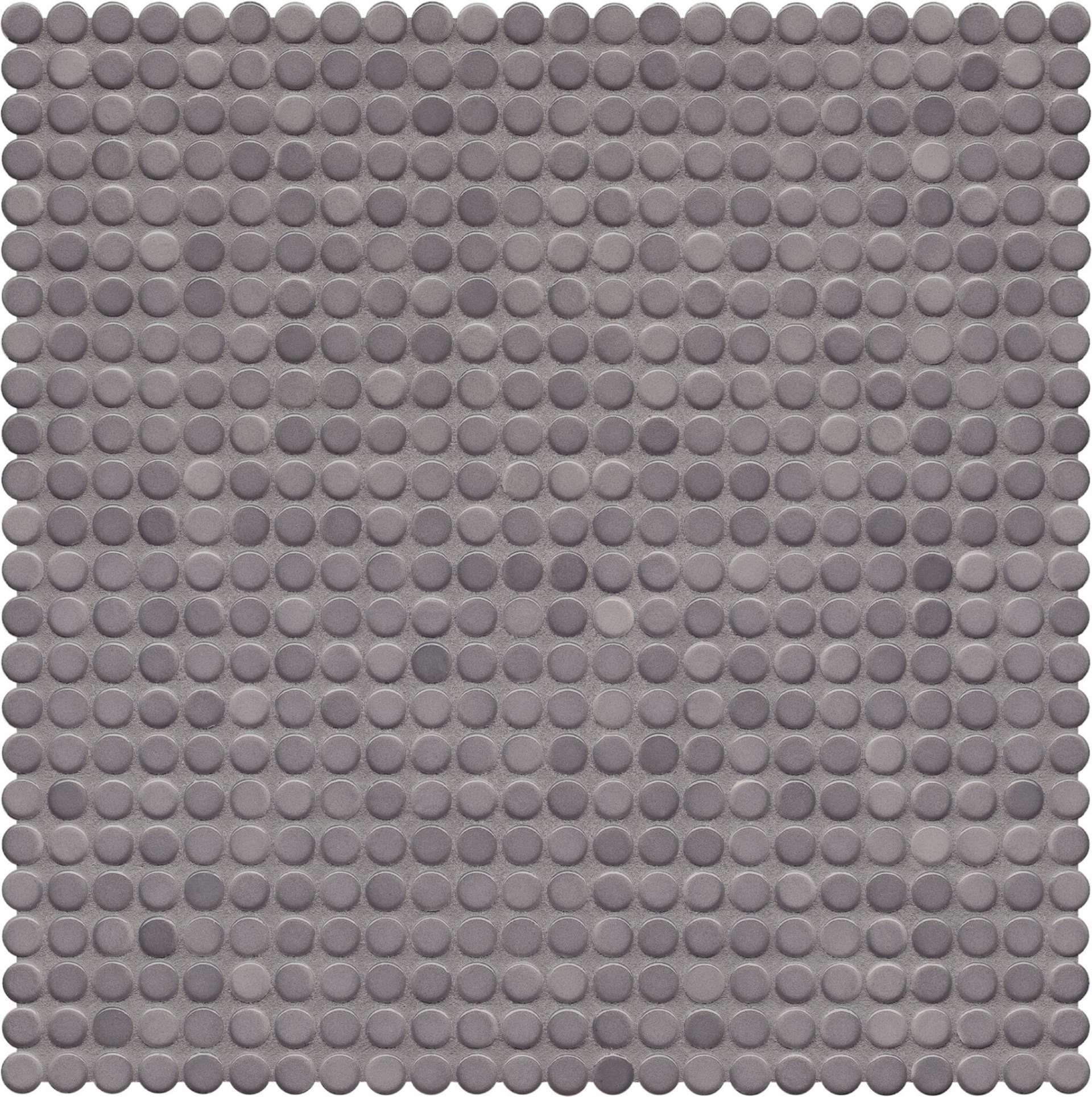 Мозаика Jasba Loop Diamantgrau 40005H-44, цвет серый, поверхность глянцевая, круг и овал, 316x316