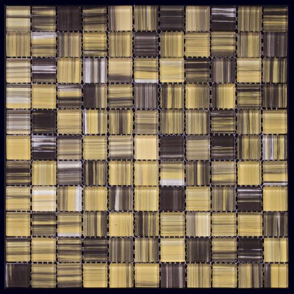 Мозаика Natural Mosaic Ethnic WL-20 (Стекло), цвет жёлтый, поверхность глянцевая, квадрат, 300x300