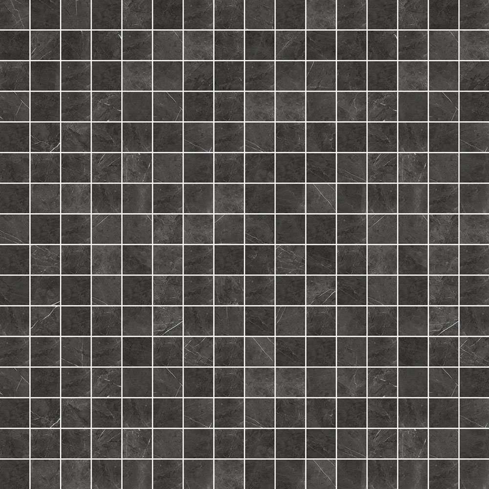Мозаика ABK Mos.Art Pietra Grey Lux 1SL09203, цвет чёрный, поверхность глянцевая, квадрат, 300x300