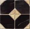 Вставки Vives Taco Iliada-Pr Negro, цвет чёрный, поверхность полированная, квадрат, 108x108