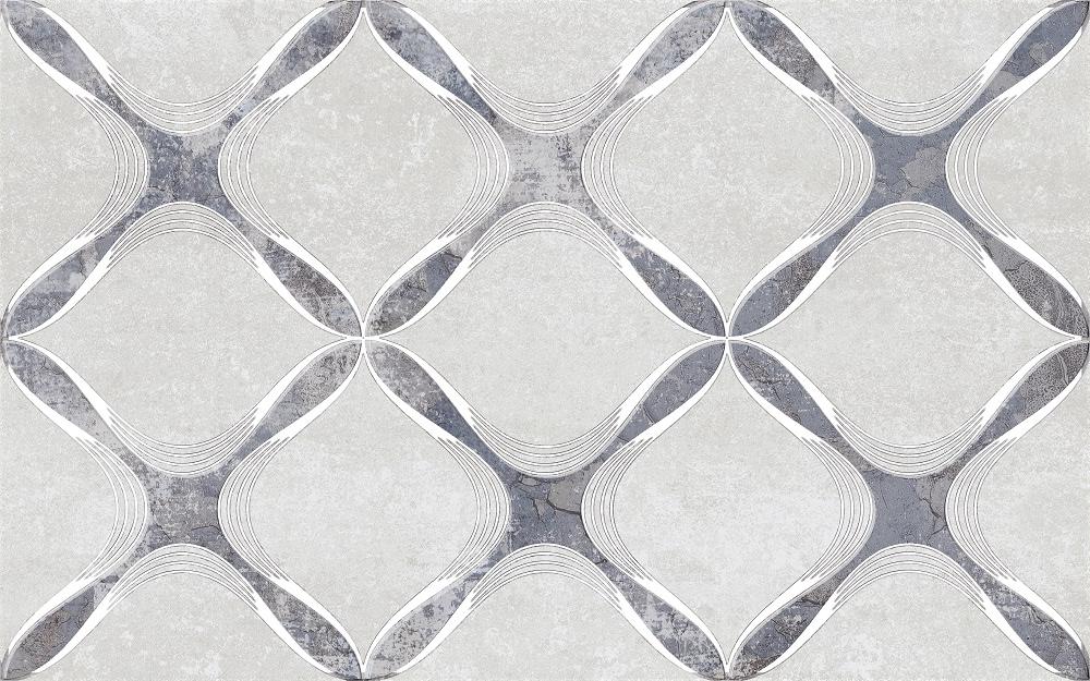 Декоративные элементы Gracia Ceramica Персиан Сер Декор 02, цвет серый, поверхность матовая, прямоугольник, 250x400