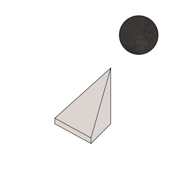 Спецэлементы Piemme Materia Unghia Jolly Deep L/R 03136, цвет чёрный, поверхность лаппатированная, , 15x15
