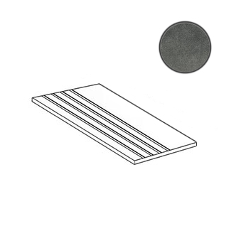 Ступени Grasaro Beton G-1103/CR/st01, цвет серый, поверхность структурированная, прямоугольник, 294x600