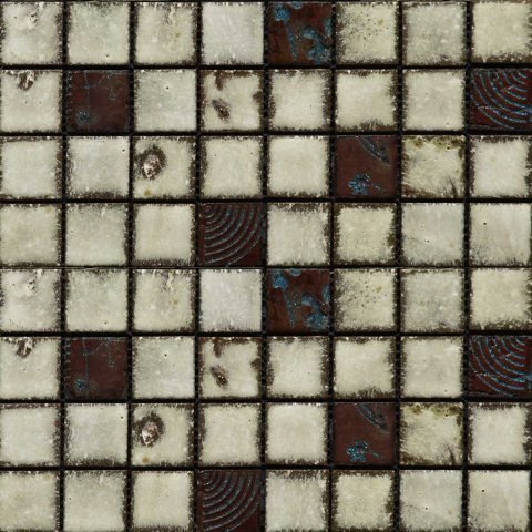 Мозаика Gaudi Vint-5(3), цвет чёрно-белый, поверхность глазурованная, квадрат, 280x280
