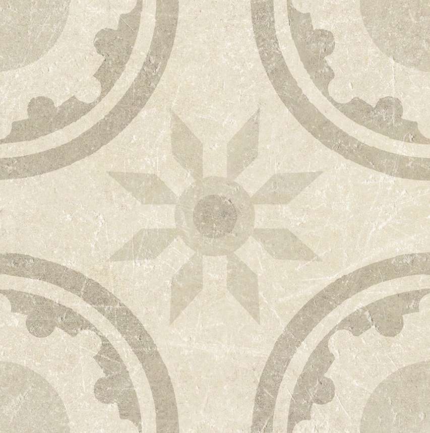 Керамическая плитка Cifre Decor Rim Ivory, цвет бежевый, поверхность матовая, квадрат, 200x200