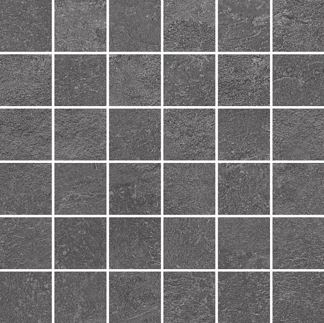Мозаика Kerama Marazzi Декор Про Стоун антрацит мозаичный DD200620\MM, цвет серый, поверхность матовая, квадрат, 300x300