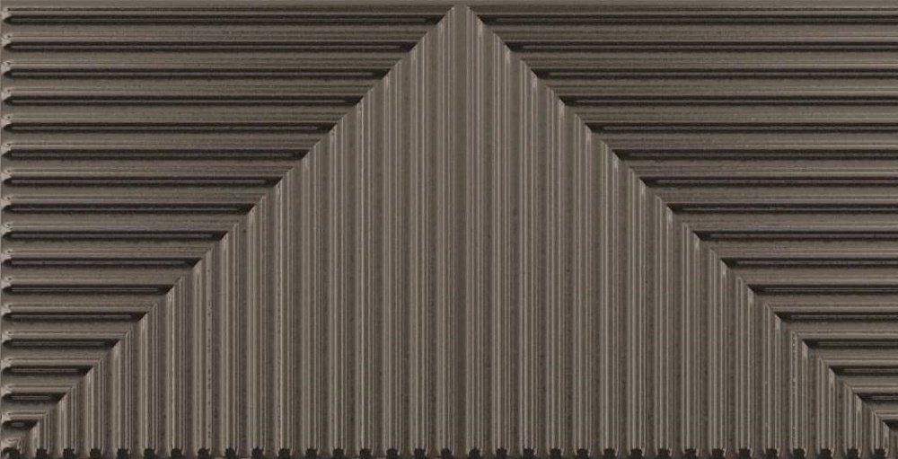 Керамическая плитка Wow Metallic Edition Canale M Steel 115204, цвет коричневый, поверхность глянцевая, кабанчик, 75x150