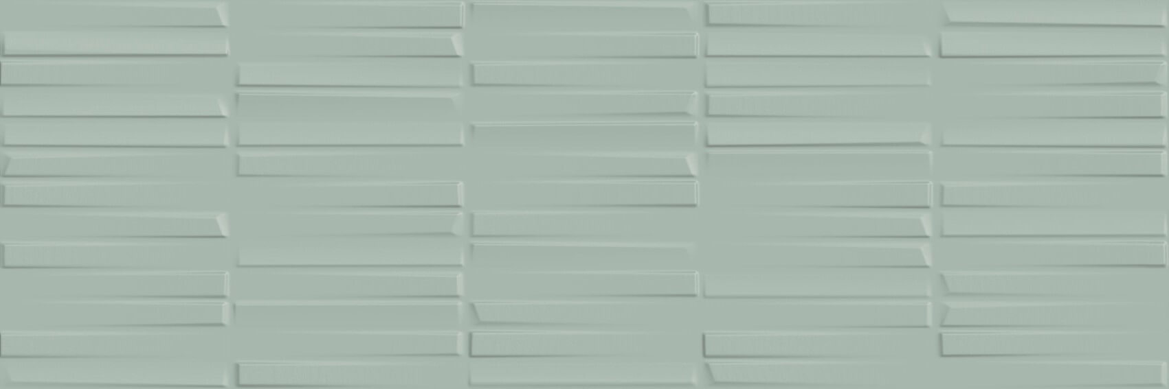 Керамическая плитка Love Tiles Splash Freefall Green, цвет зелёный, поверхность матовая, прямоугольник, 200x600