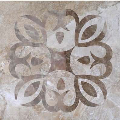 Декоративные элементы Argenta Dec. Canyon Marrone, цвет коричневый, поверхность матовая, квадрат, 450x450