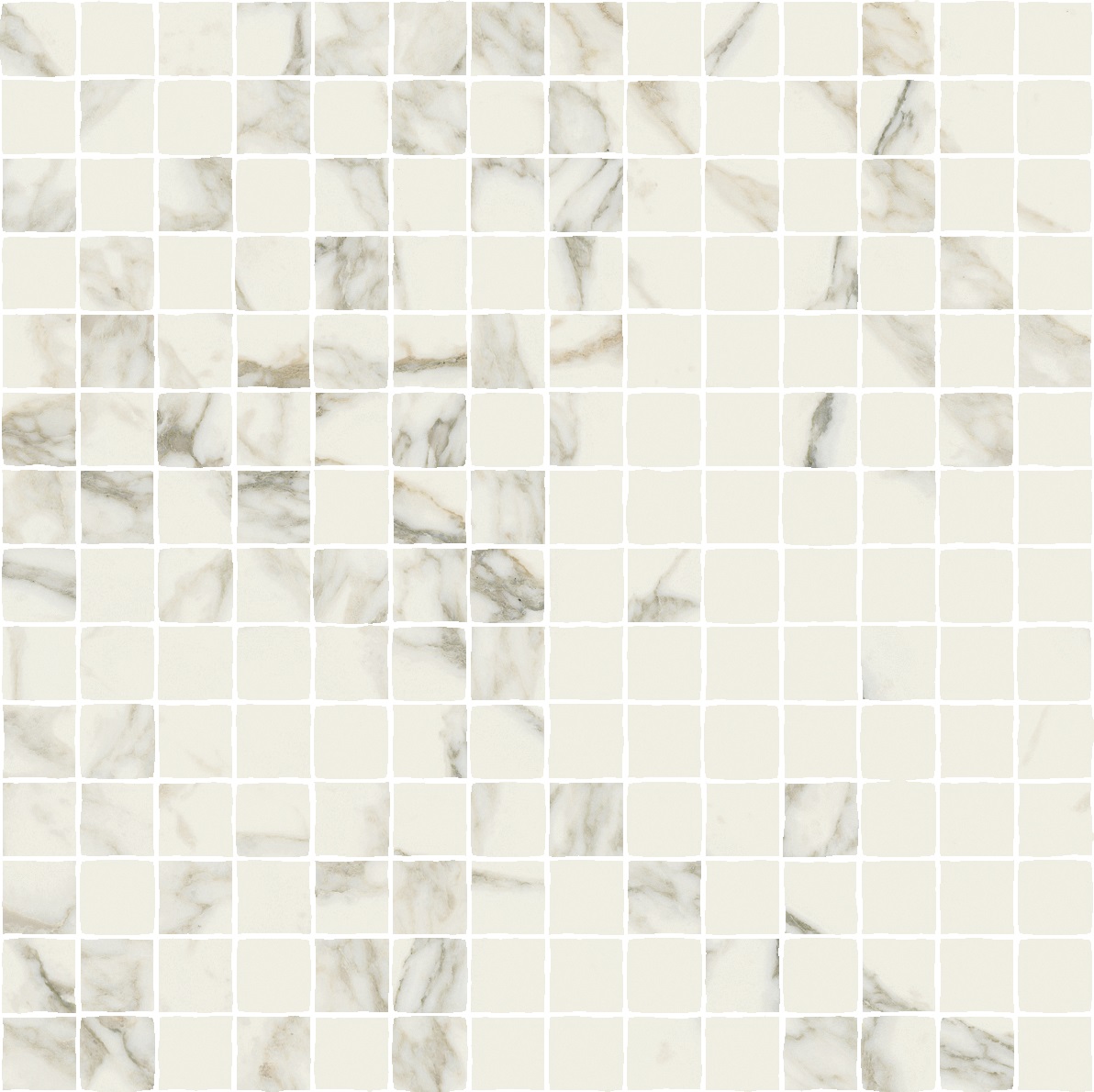 Мозаика Italon Charme Deluxe Arabescato Mosaico Split 620110000120, цвет белый, поверхность патинированная, квадрат, 300x300