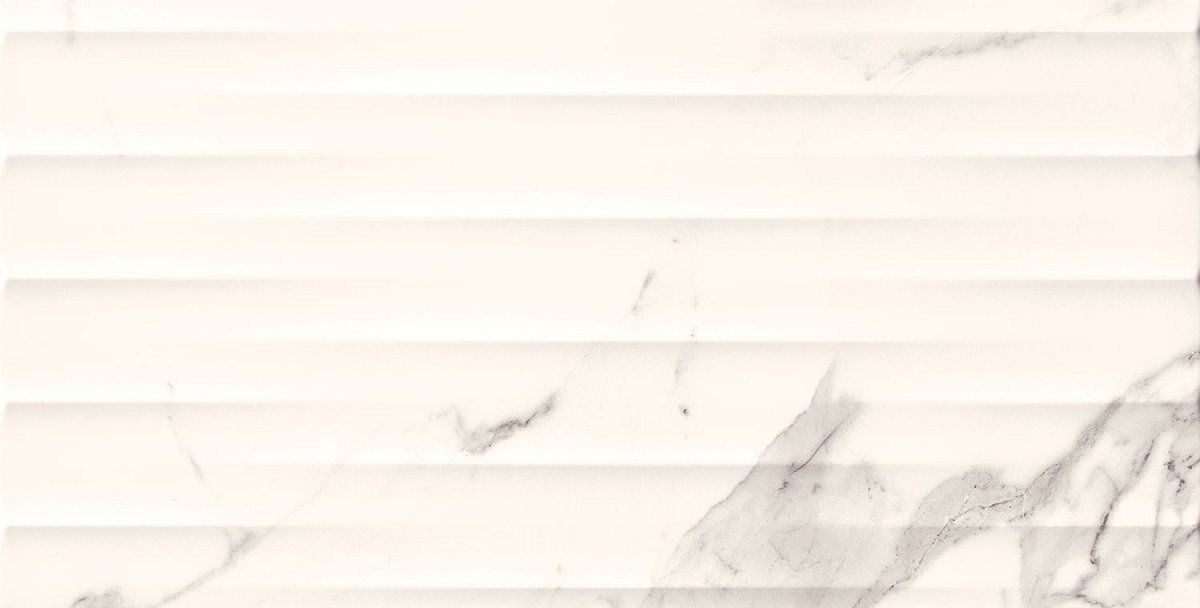 Керамическая плитка Tubadzin W-Bonella White STR, цвет белый, поверхность рельефная, прямоугольник, 308x608