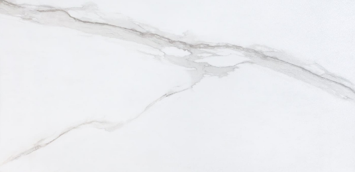 Керамогранит Sina Tile Ramila Polish 2483, цвет белый, поверхность полированная, прямоугольник, 600x1200