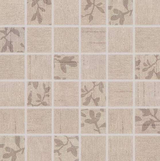 Мозаика Rako Textile WDM05102, цвет бежевый, поверхность матовая, квадрат, 300x300