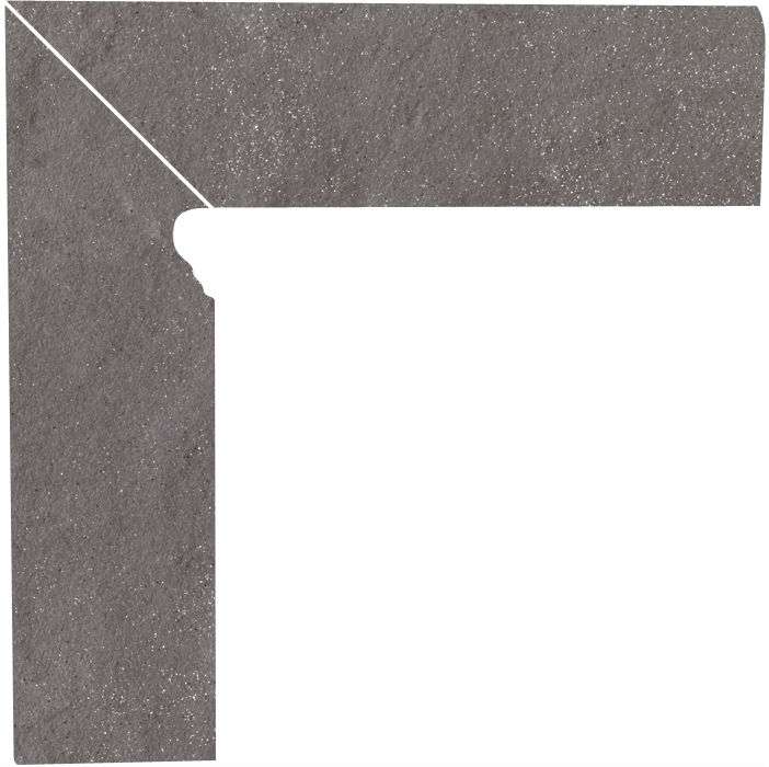 Бордюры Paradyz Taurus Grys Цоколь левый (B+A), цвет серый, поверхность матовая, прямоугольник, 81x300