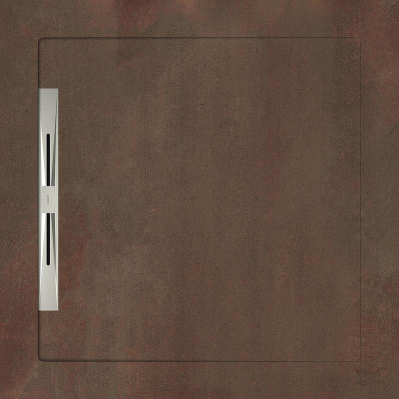 Спецэлементы Aquanit Cosmo Copper Slope Line, цвет коричневый, поверхность матовая, квадрат, 900x900