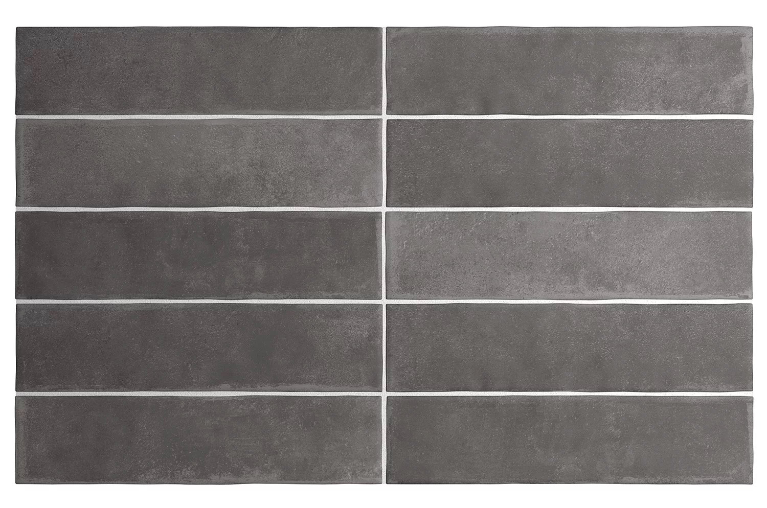 Керамическая плитка Equipe Argile Dark 27565, цвет серый тёмный, поверхность матовая, под кирпич, 60x246