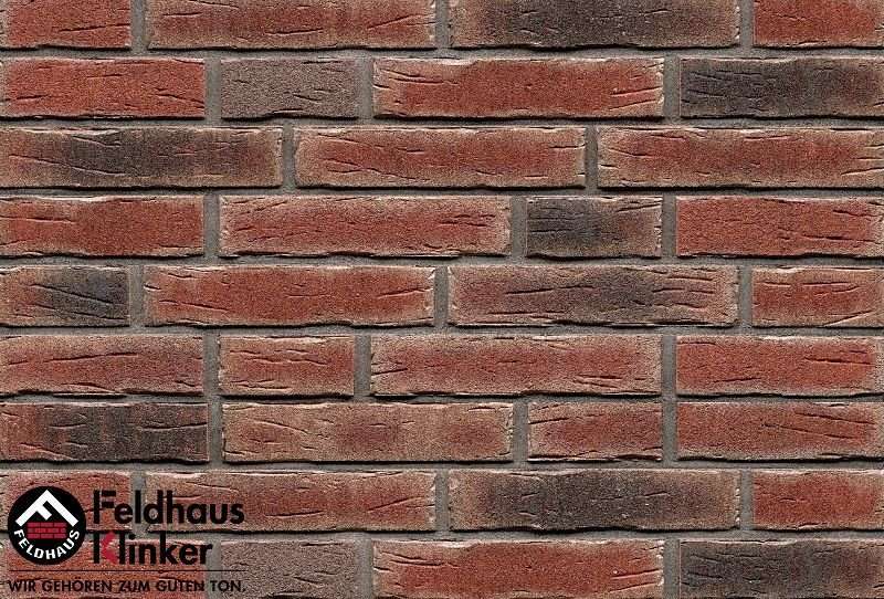 Клинкер Feldhaus Klinker Sintra Cerasi Nelino R663DF14, цвет коричневый, поверхность матовая, под кирпич, 52x240