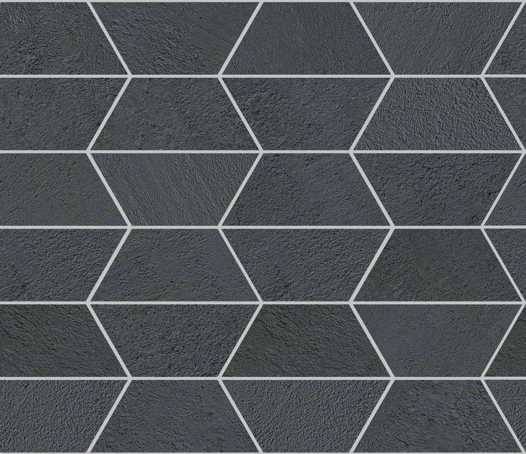 Мозаика ABK Crossroad Chalk Mos. Gem Coal PF60000582, цвет чёрный, поверхность матовая, , 300x340