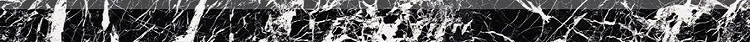 Бордюры Piemme Majestic Batt.Glam Black Nat 02727, цвет чёрно-белый, поверхность матовая, прямоугольник, 65x1200