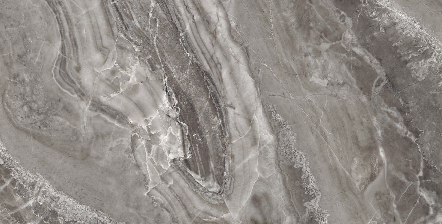 Керамогранит Royal Tile Magma Grey Polished, цвет серый, поверхность полированная, прямоугольник, 750x1500