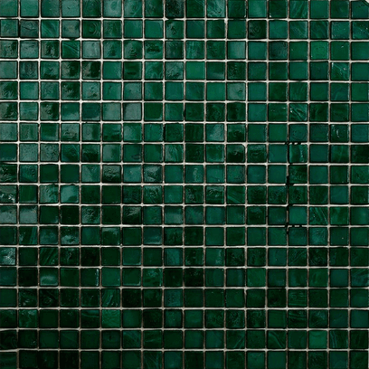 Мозаика Art & Natura Classic Eva 5, цвет зелёный, поверхность глянцевая, квадрат, 295x295