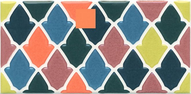 Декоративные элементы Kerama Marazzi Алькасар HGD\A324\16000, цвет разноцветный, поверхность глянцевая, прямоугольник, 74x150