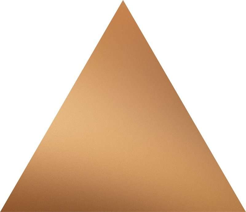 Декоративные элементы Tubadzin D-Scarlet Copper Tri, цвет золотой, поверхность глянцевая, , 139x160