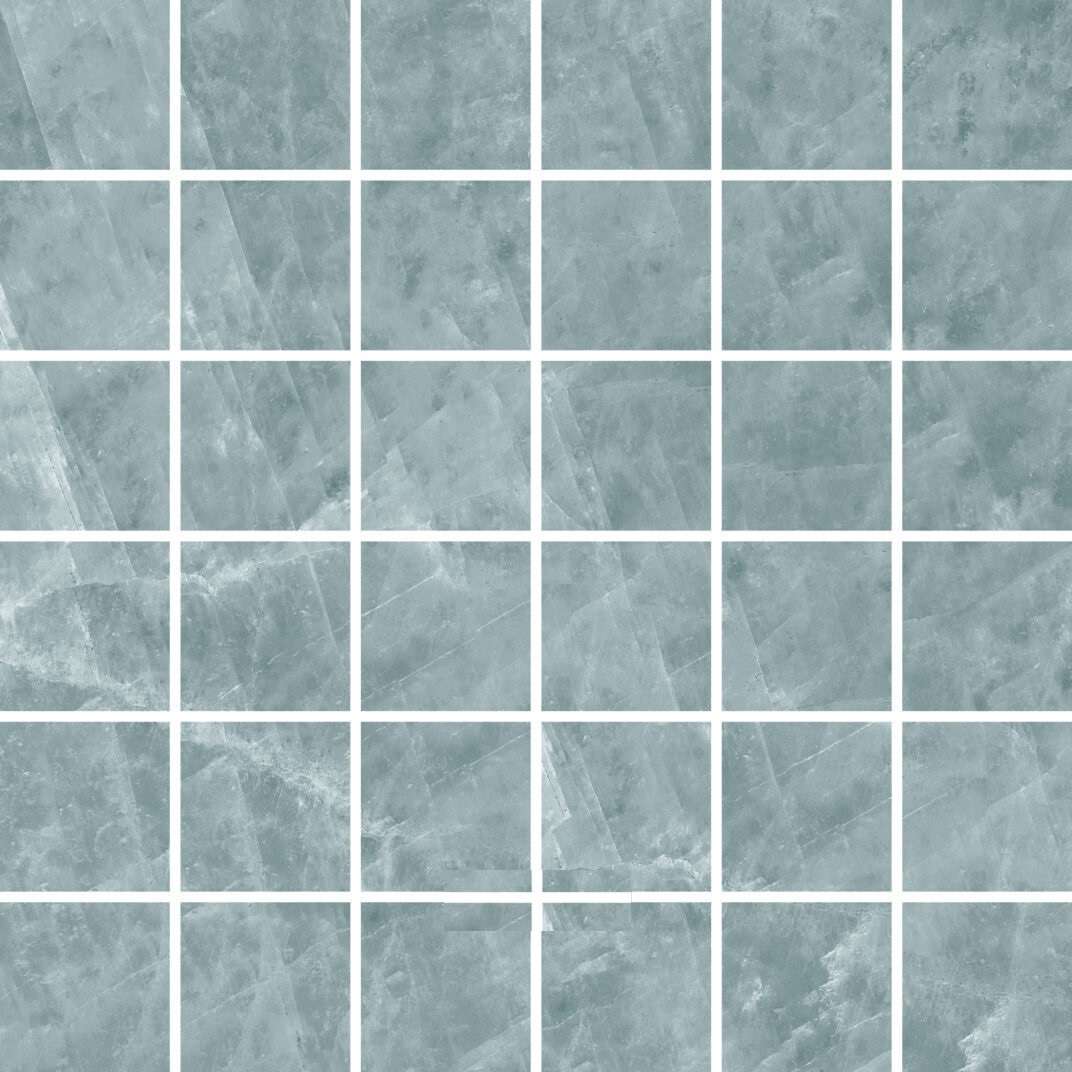 Мозаика Vallelunga Sobe Mosaico Acqua Lusso VSOM30L, цвет синий, поверхность глянцевая, квадрат, 300x300