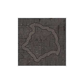 Вставки Versace Eterno Ang. Medusa Intarsio Brown 263141, цвет коричневый, поверхность натуральная, квадрат, 100x100