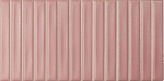 Керамическая плитка Wow Sweet Bars Blush Matt 128693, цвет розовый, поверхность матовая, прямоугольник, 125x250