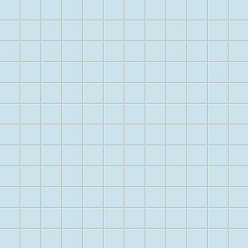 Мозаика Ce.Si Matt Azzurro Su Rete 2,5x2,5, цвет голубой, поверхность матовая, квадрат, 300x300