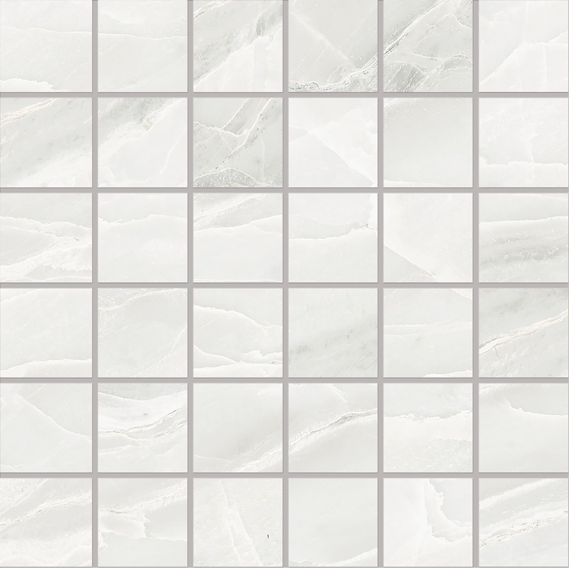 Мозаика Emilceramica (Acif) Tele Di Marmo Selection Mosaico 5X5 White Paradise Lapp EK4N, цвет белый, поверхность лаппатированная, квадрат, 300x300