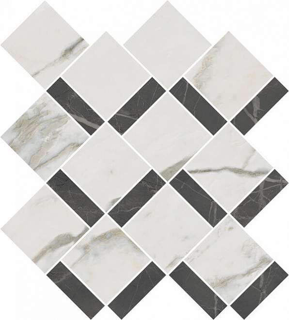 Мозаика Kerama Marazzi Буонарроти T020\SG642820, цвет белый, поверхность матовая, прямоугольник, 350x390