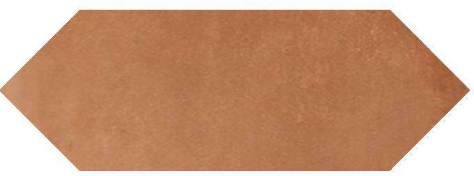 Керамогранит Cerdomus Crete Prisma Terracotta 88667, цвет терракотовый, поверхность матовая, шестиугольник, 98x293
