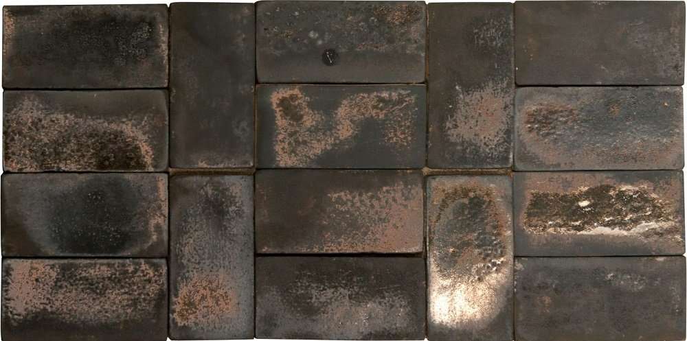 Керамическая плитка Eco Ceramica Metallica Style Brown, цвет коричневый, поверхность глянцевая, прямоугольник, 100x200