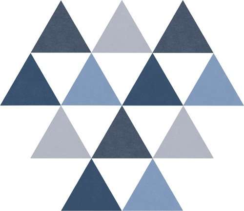 Керамогранит Codicer Delta Blue, цвет синий, поверхность матовая, прямоугольник, 220x250
