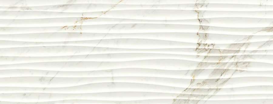 Керамическая плитка Ragno Bistrot Strut. Dune Calacatta Michelangelo R4UM, цвет слоновая кость, поверхность структурированная, прямоугольник, 400x1200