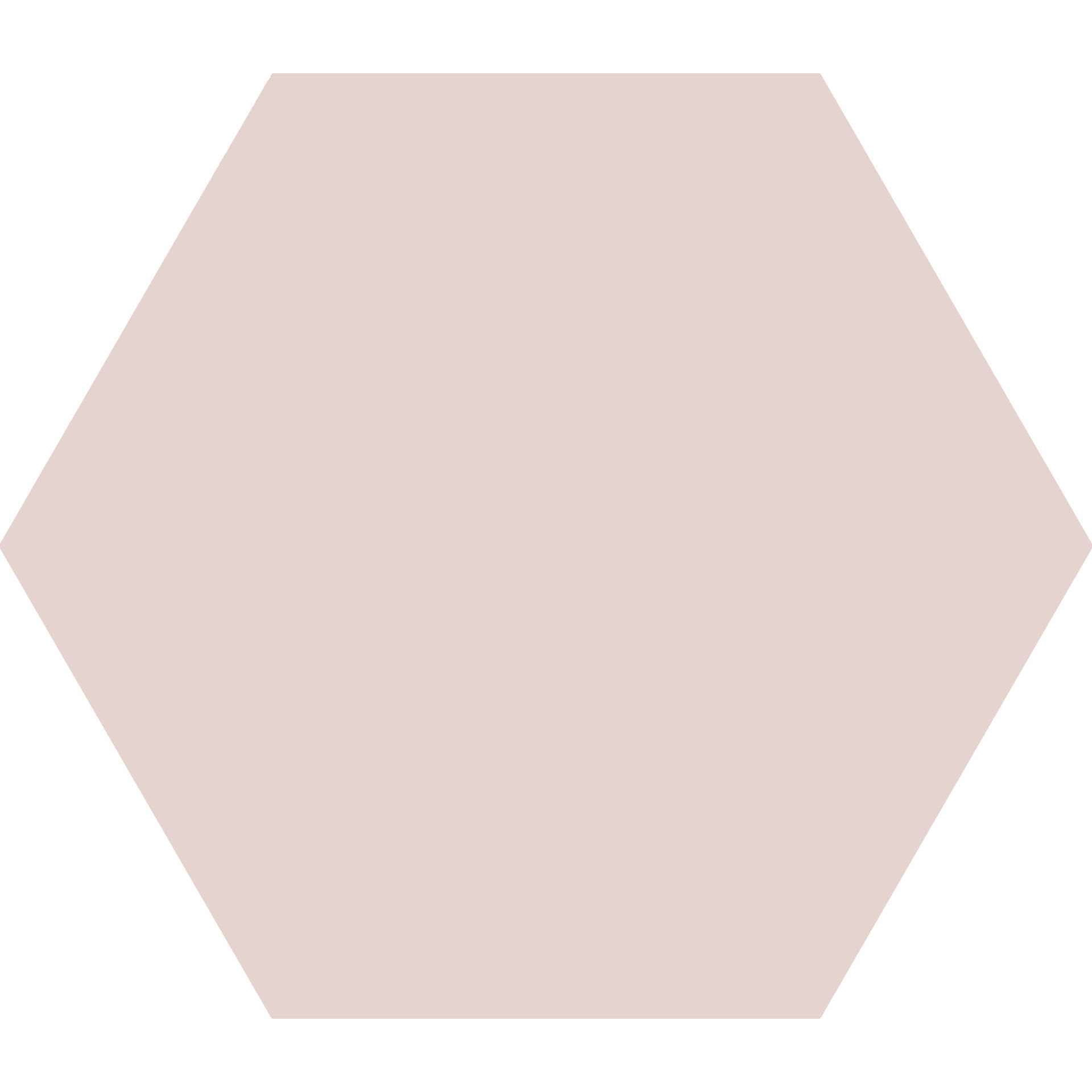 Керамогранит Ornamenta Decor Rose DE23R, цвет розовый, поверхность матовая, шестиугольник, 200x230