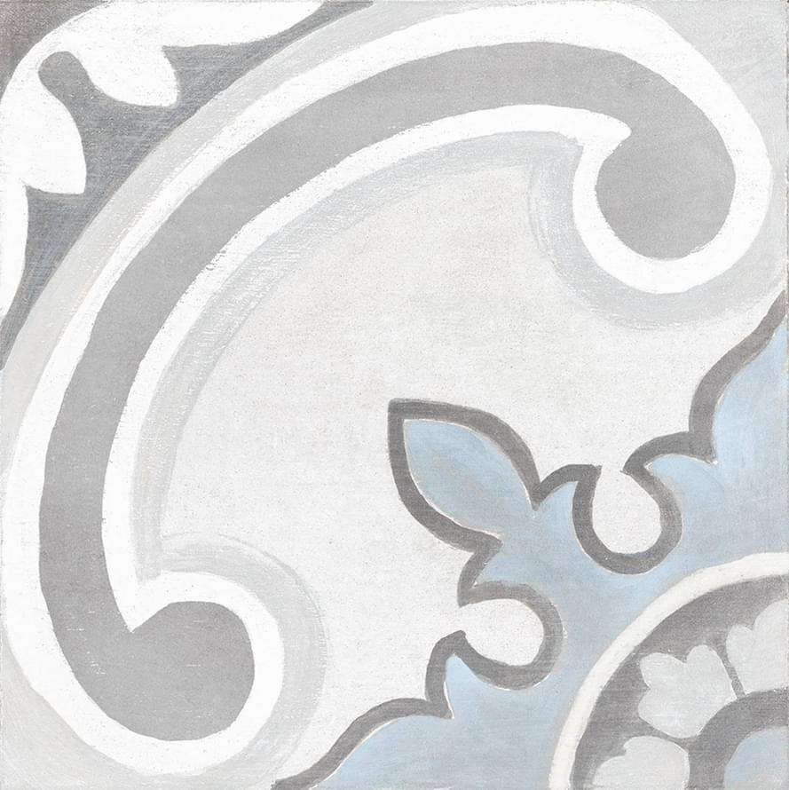 Декоративные элементы Cifre Adobe Decor Gales White, цвет серый, поверхность матовая, квадрат, 200x200